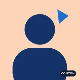 Ilustrasi siluet orang, gambar contoh pengganti foto mentor.
