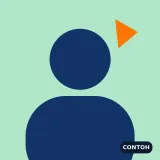 Ilustrasi siluet orang, gambar contoh pengganti foto mentor.